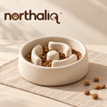 Northaliq™ Ceramic Slow Feeder Dog Bowl