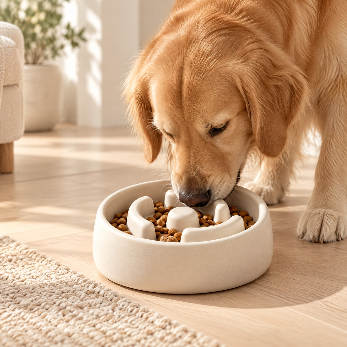 Northaliq™ Ceramic Slow Feeder Dog Bowl