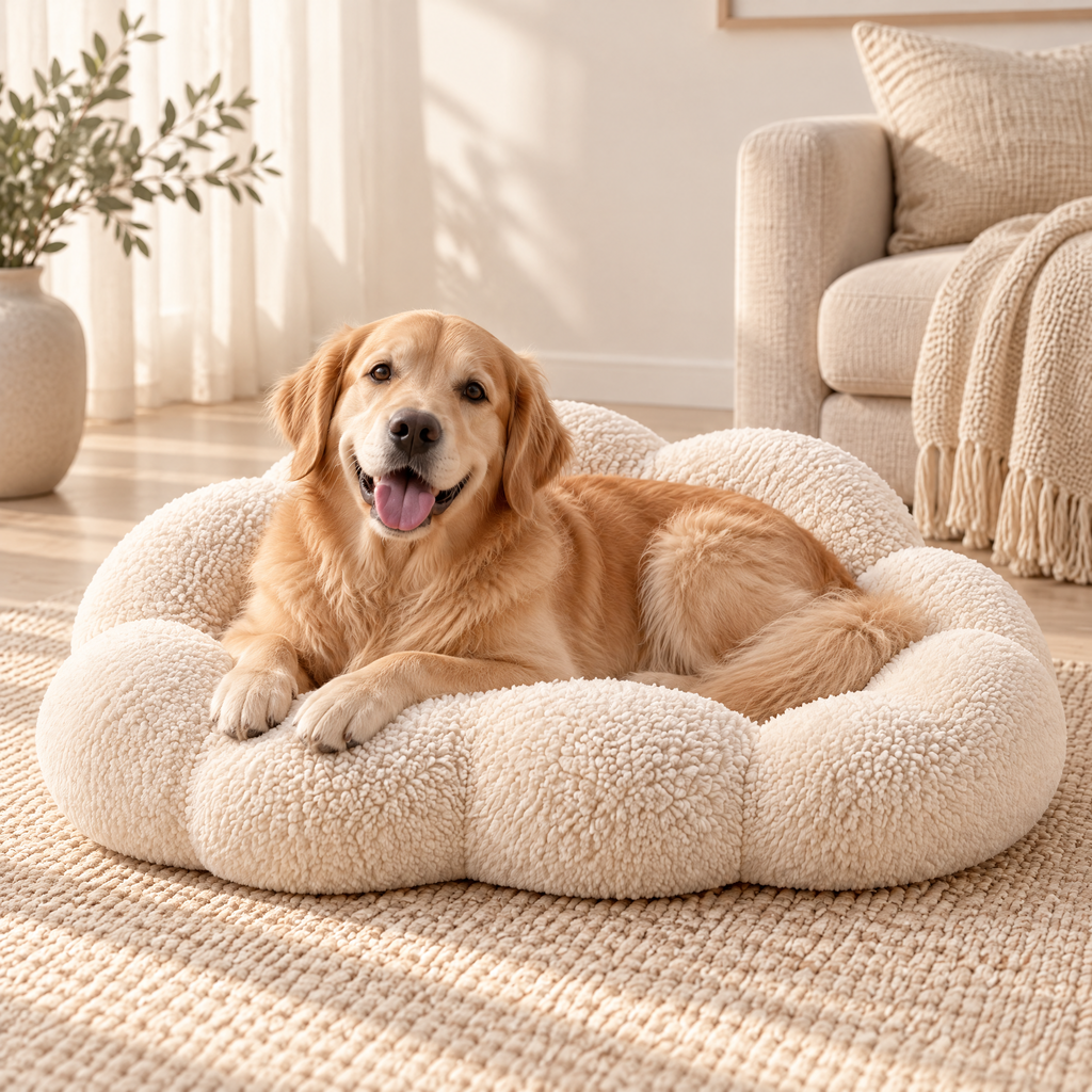 Northaliq™ Cozy Plush Donut Pet Bed