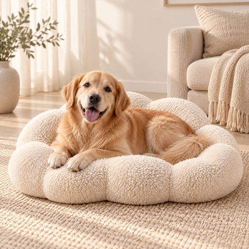 Northaliq™ Cozy Plush Donut Pet Bed