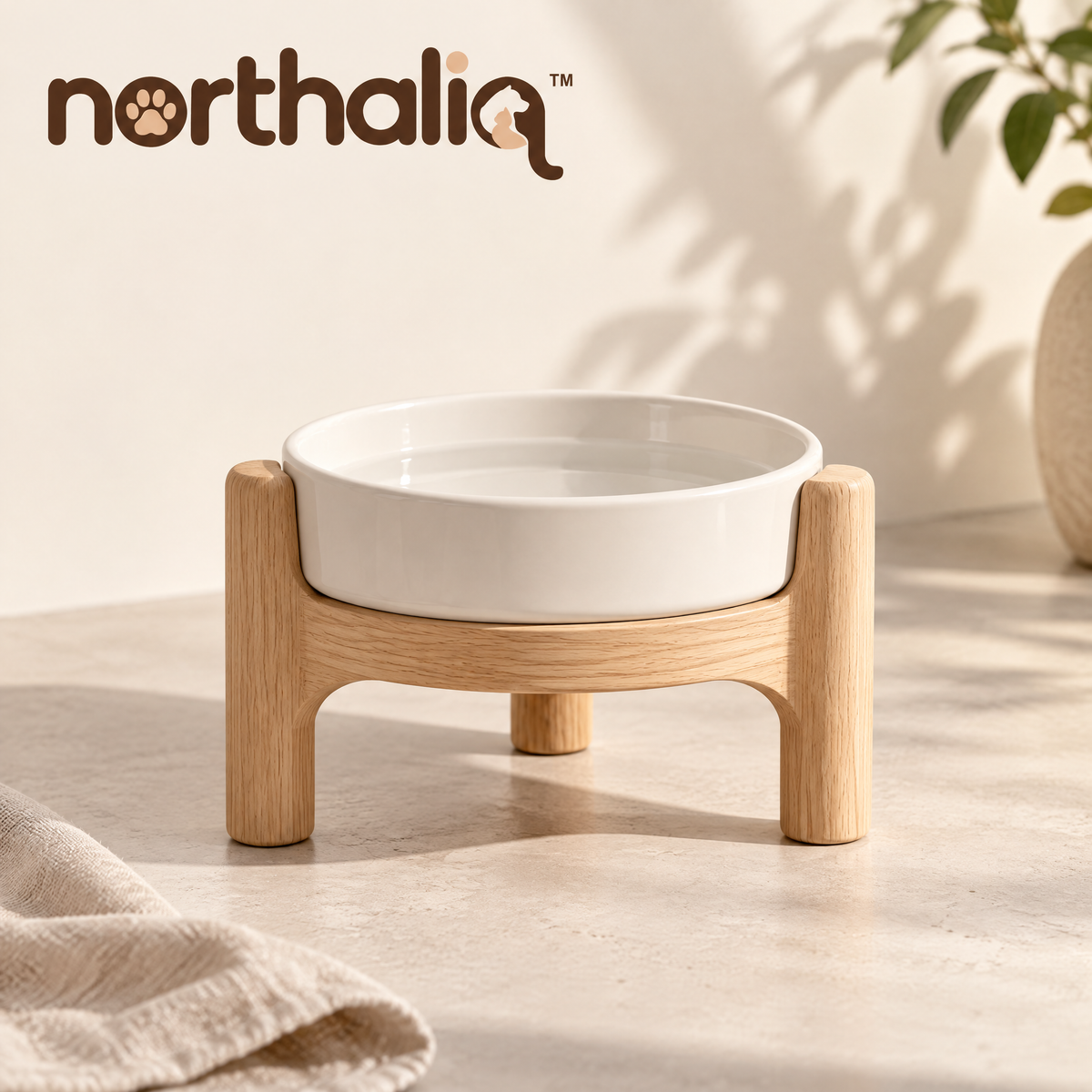 Northaliq™ Elevated Ceramic Pet Bowl