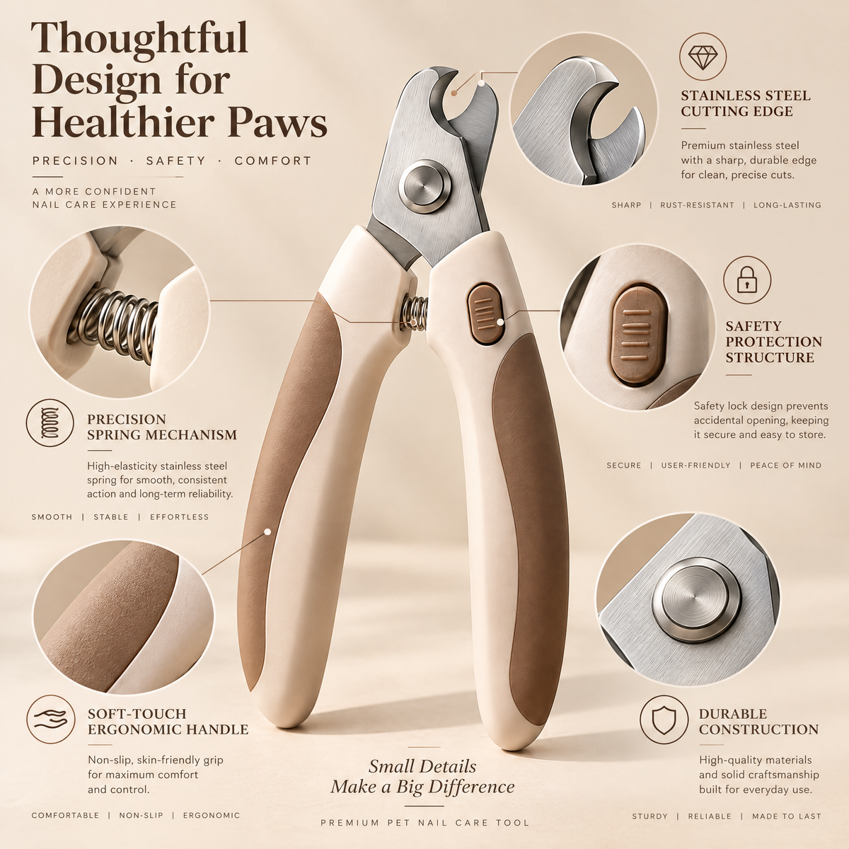 Northaliq™ Stainless Steel Pet Nail Clippers