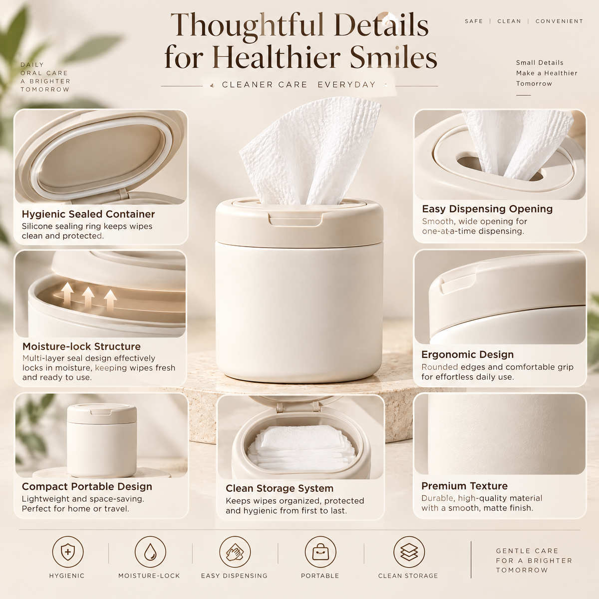 Northaliq™ Pet Grooming Wipes Dispenser