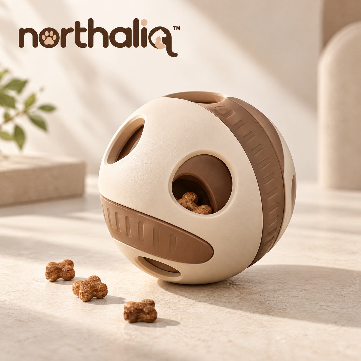 Northaliq™ Interactive Dog Treat Dispensing Ball